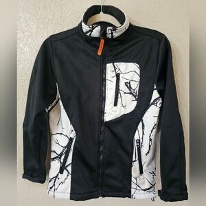 Black and White Women's Camo Jacket